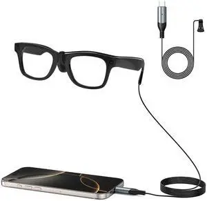 Replacement USB-C Charging Cable Compatible with Ra.y-Ban Me.ta Way farer/Sky ler/Head Liner Smart Sunglasses, Connect Sunglasses to Charge Without Charging Case, for Ra.y-Ban Me.ta Accessories