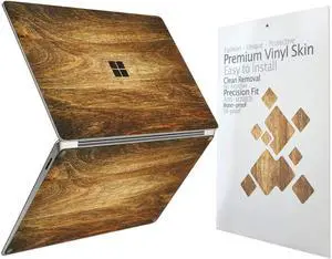 Digi-Tatoo Cover Skin Decal Sticker for 2023 Microsoft Surface Laptop Go 3/ Laptop Go 2/ Laptop Go 12.4", Easy Apply, Anti-Scratch, Residue Free Vinyl Skin [Wood Texture 2]