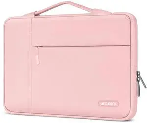 MOSISO Laptop Case 16 inch, 15-15.6 inch Laptop Sleeve with Handle Compatible with MacBook Pro 16 inch, HP, Acer, Dell, Lenovo, ASUS Notebook, Polyester Multifunctional Computer Bag, Chalk Pink