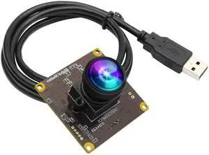 SVPRO 5MP 50fps Global Shutter USB Camera Module for Computer Laptop,High Speed Lightburn Camera for Laser Engraver Machinery Computer Vision Camera Board Wide Angle 120 Degree Industrial Camera