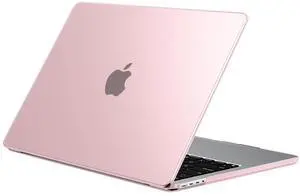 EooCoo Case Compatible with MacBook Pro 14 inch 2025 2024-2021 M4 M3 M2 M1 Pro/Max Chip, Matte Pink Hard Shell Scratch Resistant Laptop Protective Cover Case, Pink