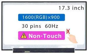 Screen Replacement for ASUS Vivobook X712 X712J X712JA X712D X712DA X712E X712EA X712EQ X712F X712FA X712FB 17.3" HD+ 1600x900 30 pin LCD Non-Touch Screen Display Panel