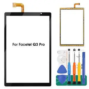for Facetel Q3 Pro 10.1 inch Tablet Touch Screen Replacement for Facetel Q3 Pro Digitizer Repair Kits for Facetel Q3 Pro Digitizer Screen Replacement (Without LCD)