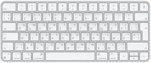 Apple Magic Keyboard: Wireless, Bluetooth, Rechargeable. Works with Mac, iPad, or iPhone; Ukrainian - White