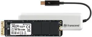 Transcend TS480GJDM855 480GB JetDrive 855 Thunderbolt NVMe PCIe Gen 3x4 Portable SSD Solid State Drive with Enclosure