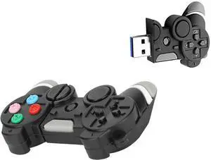 Ecoodisk 128GB USB 3.0 Flash Drive Cartoon Novelty Gamepad Memory Stick Silicone Rubber Pendrive