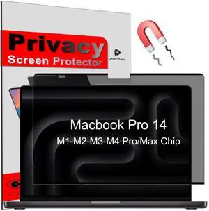 KEANBOLL Magnetic Privacy Screen for MacBook Pro 14 Inch- Removable Anti-Glare Filter with Blue Light Reduction | Compatible with MacBook Pro 14 inch (M4, M3, M2, M1, Pro/Max)