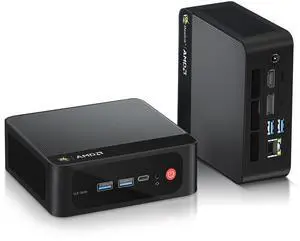 Beelink SER5 Mini PC,AMD Ryzen 5 5500U(6C/12T,up to 4.0 GHz),Mini Computer 32GB DDR4 RAM 500GB M.2 SSD Graphics 7core 1800MHz,Support 4K Triple Display/HDMI+DP+Type-C/Wifi6/BT5.2,Auto Power On