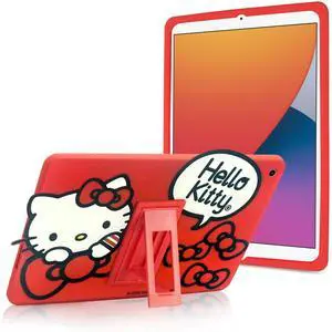 Hello Kitty Kids Case for iPad - 9th Generation iPad, iPad 8th Generation, iPad 7th Generation Case - 10.2 Case 2019/2020/2021 - Tablet Cover with Stand, Shockproof Silicone Protector