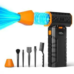Electric Air Duster, Super Power Turbo Fan, 240000RPM Violent Fan, Adjustable Turbo JetFan, Handheld Mini Blower for Computer, Keyboard, Outdoor, House and Car