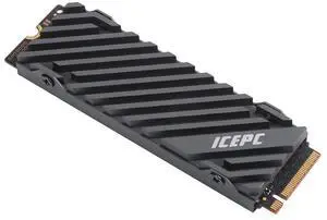 icepc M.2 PCIE NVME 2280 SSD Graphene Coating Full-Cover Copper Heatsink,SSD Radiator with Thermal Conductive Adhesive for PS5 Laptop PC 2280 NGFF Solid State Disk Cooler(Stripe Pattern)