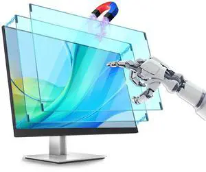 Verponity Magnetic Blue Light Blocking Screen Protector for 24 Inch Frameless Computer Monitor,9H Hardness Acrylic Anti-Glare Anti-UV Eye Protection Blue light Screen Protector (2 Pack)