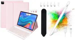 besky Stylus Pen & Keyboard Case Compatible for iPads Pro 12.9 inch (5th, 6th Generation) & New Air 13 inch M2