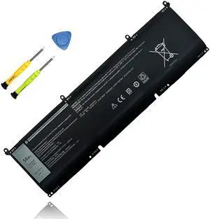 TAICROWNE 56Wh 8FCTC Replacement Laptop Battery for Dell Alienware M15 R3 R4 M17 R3 R4 XPS 15 9500 Inspiron 15 7510 16 5620 Vostro 16 7620 15 7510 Series 69KF2 P8P1P 70N2F M59JH DVG8M 4650mAh 11.4V