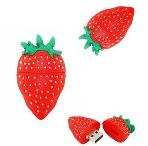 USB Thumbdrive 16GB - Berry USB Flash Drive - Strawberry Storage Device (Strawberry)