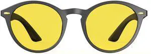 Bloomoak 99.9% Blue Light Blocking Reading Glasses, Classic Computer Readers, Relieve Eye Fatigue, Improve Sleep, for Screens (Yellow Lens - Daytime Protection, 3, x)
