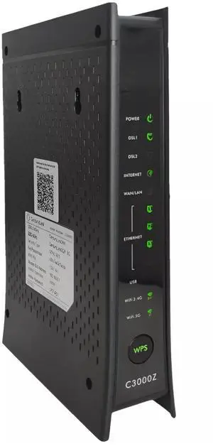 Generic C3000Z Modem | CenturyLink Compatible | Dual-Band 802.11n/ac WiFi Router | UMEC UP0251M-12PA AC Adapter Included OEM Packaging Generic C3000Z Modem | CenturyLink Compatible | Dual-Band 802.11n/ac WiFi Router | UMEC UP0251M-12PA AC Adapter Included OEM Packaging