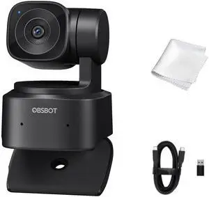 OBSBOT Tiny SE, 1080P 100FPS, PTZ Webcam,1/2.8" Sensor, F/1.8,4x Zoom, Gesture Control, AI Auto Tracking, 94g, LiveStream for Game/Meeting/Online Educate, Web Camera For Desktop Computer/Laptop/PC/Mac