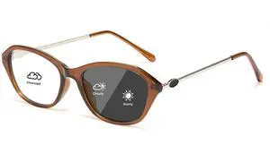Cyxus Photochromic Glasses for Women Men UV Protection with Blue Light Blocking8257i29 Brown