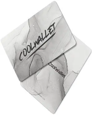 CoolWallet Go-NFC Crypto Wallet, Battery-Free Cold Storage for Bitcoin & Ethereum (Marble Mist)