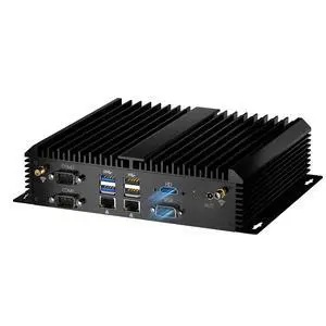 Kinupute Industrial Mini PC, Fanless Desktop Computer Core i7-1165G7 2.8-4.7GHz, Windows 11 Pro, 32G DDR4 RAM, 1T SSD, VGA/HDMI 4K@60Hz, 2x2.5G LAN Ports, 6xCOM RS232, 4G Module Slot, WiFi6/BT5.2