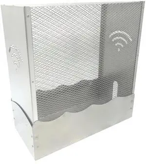 Large WiFi Router Cover Shielding Modem Shelf WiFi Router Box Hider E mf Faraday Cage E Mf Blocker for Home W iFi R Outer Storage Cabinet