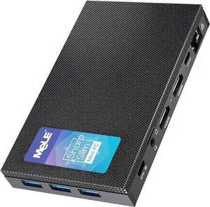 MeLE Fanless Mini PC Quieter3C 11th Gen N5105 16GB 512GB,with Windows 11 Pro, Micro Computer WiFi 5 Small Desktop Service with USB-C PD, Gigabit Ethernet, Dual HDMI 4K,