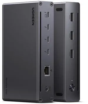 UGREEN Revodok Max 208 Thunderbolt 4 Dock 8-in-1 40Gbps TB4 Hub 3 x TB 4 Dual 4K@60Hz or Single 8K Display, 85W Charging, Gigabit Ethernet, 3 x USB A 3.2 for Mac M1/M2/M3/M4 Pro/Max