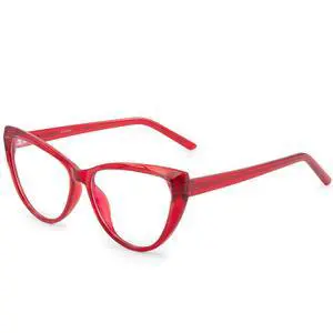 ANRRI Vintage Cat Eye Blue Light Blocking Glasses Women Trendy Cateye Non Prescription Eyeglasses Computer Gameing Glasses Anti Eyestrain Red Frame