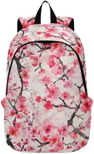 ALAZA Romantic Cherry Blossom Flowers Backpack Laptop Notebook Bag College Bag Bookbag Casual Travel Trip Daypack for Women Men Fits 15.6 Laptop