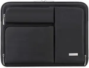 Lacdo 360° Protective Laptop Sleeve Case for 16 inch New MacBook Pro M4/M3/M2/M1 Pro/Max A3403 A3186 A2991 A2780 A2485 A2141 2024-2019, 15 inch Surface Laptop 7th Copilot+PC/6/5/4/3 Computer Bag,Black