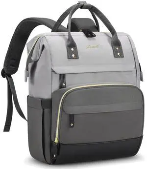 LOVEVOOK Laptop Backpack for Women, 15.6 Inch Work Business Backpacks Purse With Large Capacity, Waterproof Nurse Bag College Bookbag for School, Waterproof Casual Daypack for Travel