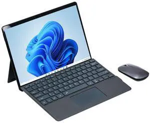 Wireless Keyboard, Rechargeable Ergonomic Design Keyboard, Adjustable Angle Portable BT Keyboard with Pen Holder Trackpad Compatible with Sur face Pro 8/9/X Tablets (Backlit)