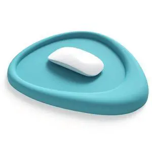 NeoFlex Arc Ergonomic Mouse Pad with Gel Wrist Rest - Anti-Slip Desk Mat for Office & Gaming, Carpal Tunnel Support, Durable & Comfortable (Blue)