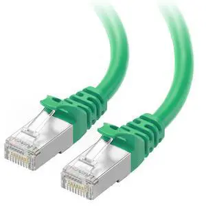 Cable Matters 10Gbps Snagless Shielded Cat 6A Ethernet Cable - 30ft, Cat 6A Cable, Cat6A Cord, Ethernet Cord, Green