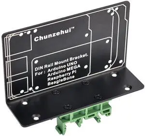 DIN Rail Mount Bracket for Raspberry Pi 1A+ 1B+ 2B 3B 3B+ 4B 5 Zero UNO Mega-2560 BeagleBone Black
