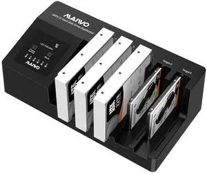 MAIWO 5-Bay Hard Drive Docking Station with Offline Cloning - SATA to USB 3.1 HDD Dock for 3.5" 2.5'' Drives with Cooling Fan, Expandable Storage up to 110TB, Black