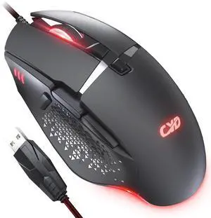 C309 Wired Mouse with High-Precision 12800 DPI RGB Wired Gaming Mouse, 8 Programmable Buttons, 1.6M USB Cable Mouse