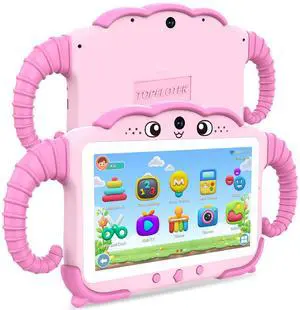 Kids Tablet 7IN Tablets for Kids 3-7, Tablet for Toddlers with Educational Games, 32GB Toddler Tablets for Children with Learning Apps, WiFi, Touch Screen, Shock Proof Case, Gift for Toddler Boy Girl