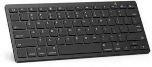 OMOTON Bluetooth Keyboard Compatible with iPad 10th Generation, iPad 10.2 (9th/8th/7th), iPad Pro 13/12.9/11 inch, iPad Air/Mini and More iOS Devices, Black