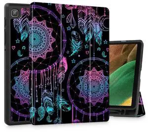 Tuiklol Case for Samsung Galaxy Tab A7 Lite 8.7 inch 2021 Model SM-T220 T225 T227 Built-in S-Pen Holder TPU Protective Hard Back Shell for Tab A7 Lite 7.8'' Smart Cover,Dreamcatcher