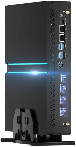 Kinupute Mini PC Gaming, Desktop Computer i9-14900F 24 Cores Upto 5.8GHz, 64G DDR5, 4T M.2 PCIE4.0 SSD, Windows 11 Pro, GeForce RTX4070 12G, Four Display, 8K@60Hz Outputs, Dual LAN, WiFi6E/BT5.3