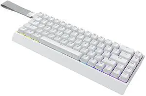 IROK Mer68 SE Wired 68 Keys, Magnetic Switch Mechanical Keyboard, 8KHZ Polling Rate/Latency As 0.125MS/64KHZ All Keys Scan Rate/ARGB, Hot Swappable Gaming Keyboard(White)