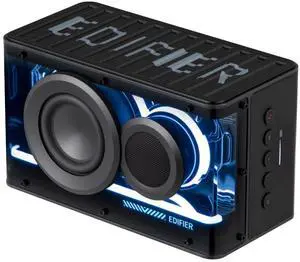 Edifier QD25 Bluetooth Speaker | Portable Desktop Audio, 25W (RMS) Dynamic Sound, Hi-Res Audio, Splendid Light Effects, 15H Playtime, Bluetooth 6.0, Wireless Stereo Pairing, Black