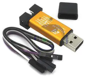 DEVMO 2PCS ST-Link V2 Mini Metal Shell STM8 STM32 Emulator Downloader Programming Unit M267