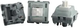 kakiwutj EF Grayish Switches 90pcs for Mechanical Keyboard 5 Pin Tactile Switches Factory Pre-lubed Keyboard Switch 59g Gateron EF Grayish Switches (90 PCS)