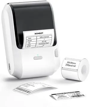 NIIMBOT M3 Label Maker Machine with Tape, 3'' Bluetooth Thermal Transfer Sticker Printer for Small Business Clothing, Address, Cable Storage, Compatible with Phones & PC(Not for 4x6 Shipping Label)
