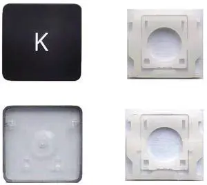 Replacement Individual K Key Cap and Hinges are Applicable for MacBook Pro/Air A2141 A2251 A2289 A2179 A2337 A2338 A2442 A2485 A2779 A2780 A2941 A2918 A2992 A2681 A2941 2019-2023 Year