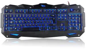 iMicro COBRA 110-Key LED Backlit USB Gaming Keyboard (IM-KBCOBV8)