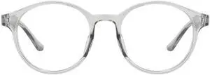 Przene Round Blue Light Blocking Glasses for Women Men Retro Computer Glasses Grey